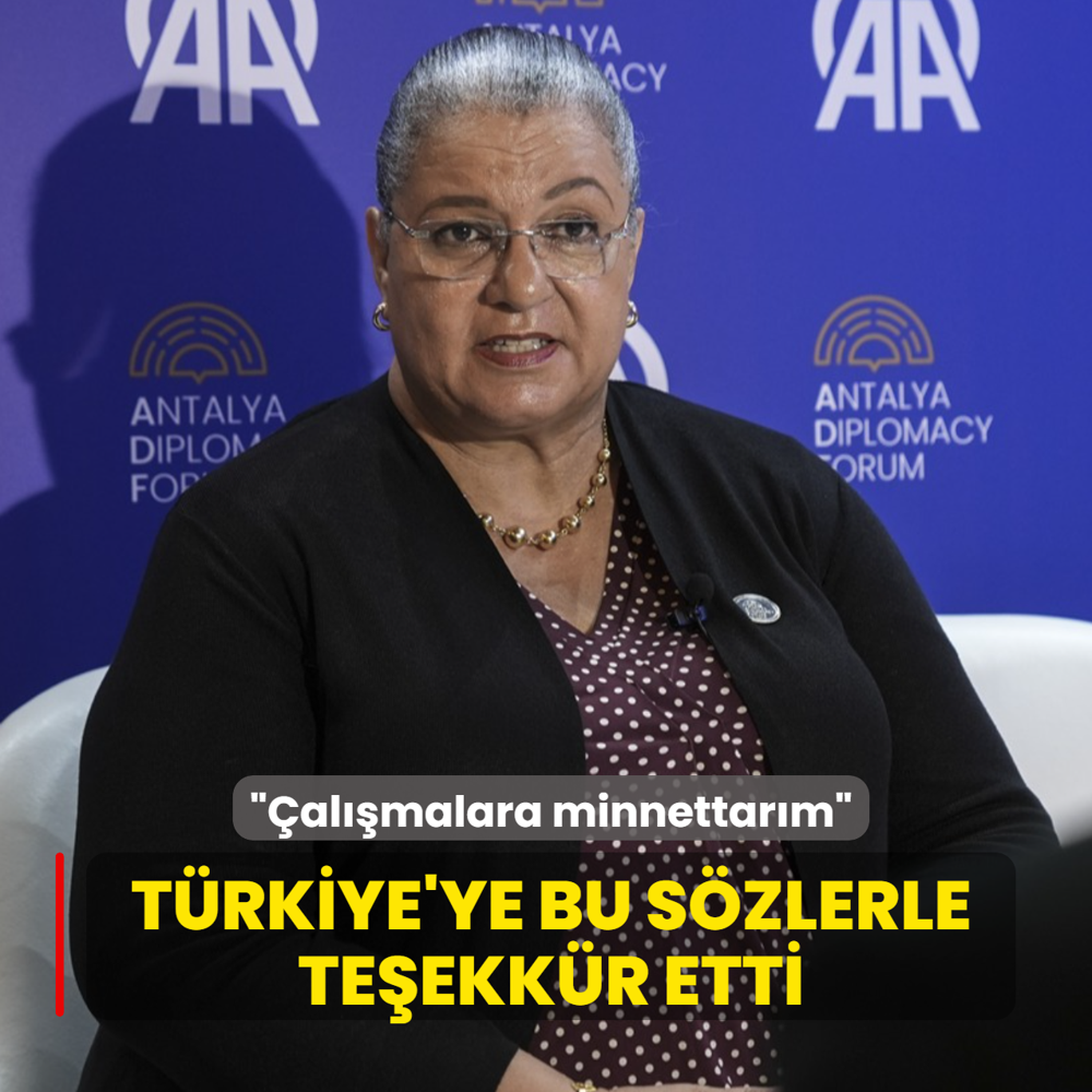 T�rkiye'ye bu s�zlerle te�ekk�r etti: �al��malara minnettar�m