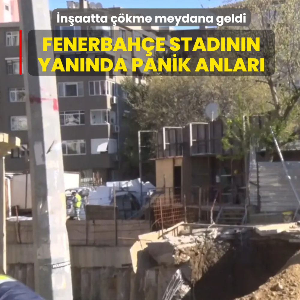 Fenerbah�e stad�n�n yan�nda korku dolu anlar