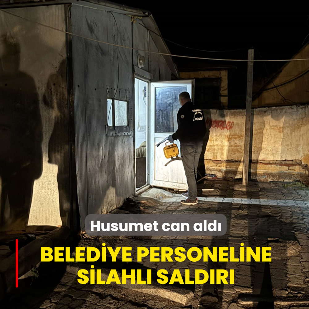 Husumet can ald�! Belediye personeline silahl� sald�r�