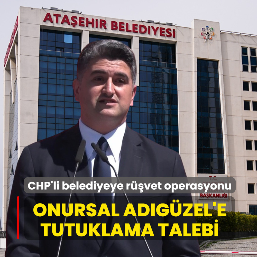CHP'li belediyeye r��vet operasyonu... Onursal Ad�g�zel'e tutuklama talebi