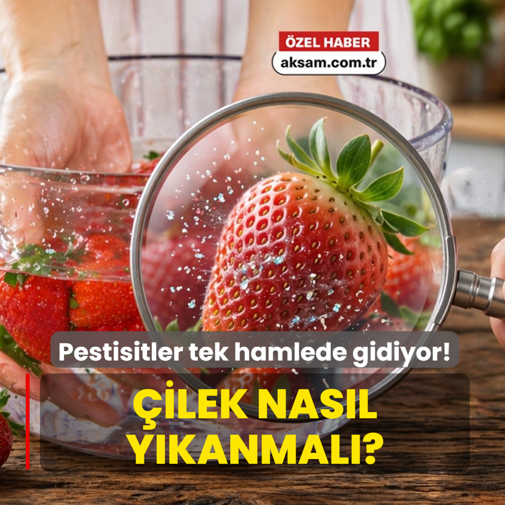 �ilek karbonatla m�, sirkeyle mi y�kanmal�? Uzman� pestisitlerden kurtulma y�ntemini a��klad�