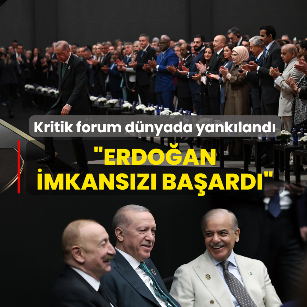 Kritik forum d�nyada yank�land�: Erdo�an imkans�z� ba�ard�