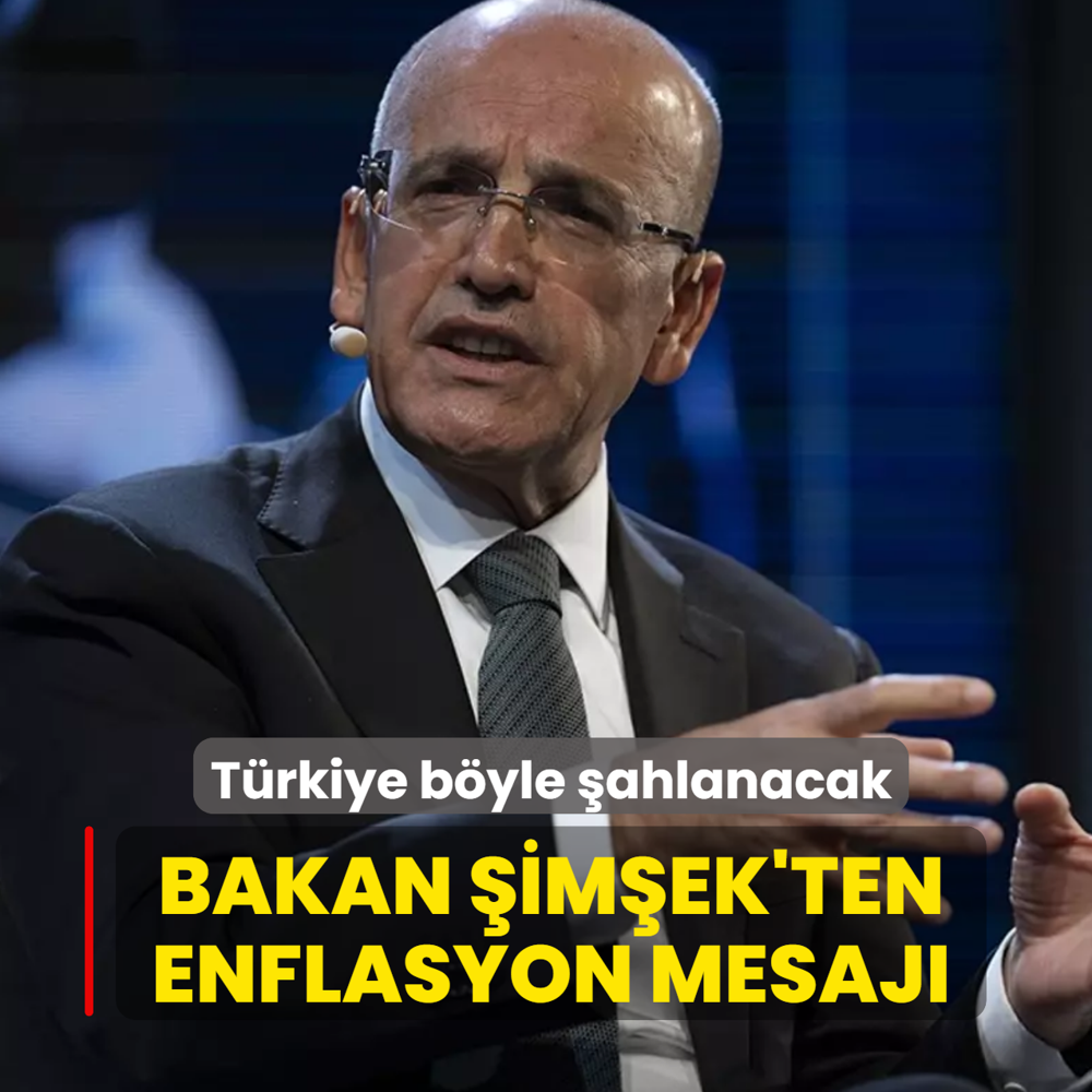 Bakan �im�ek'ten enflasyon mesaj�! T�rkiye b�yle �ahlanacak