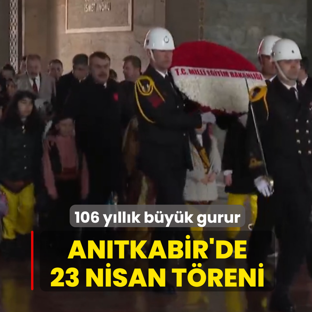 23 Nisan Ulusal Egemenlik ve �ocuk Bayram�... Bakan Tekin'den An�tkabir'e ziyaret