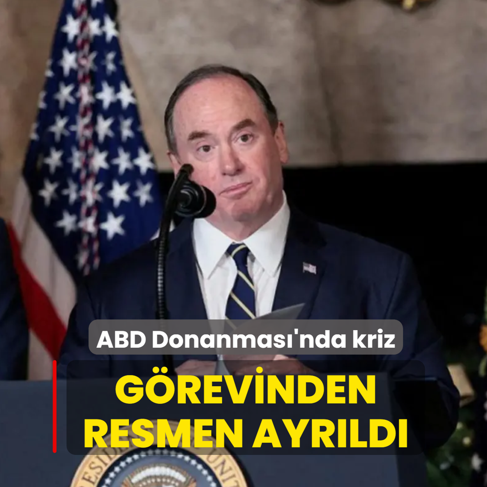 ABD Donanmas�'nda kriz: G�revinden resmen ayr�ld�