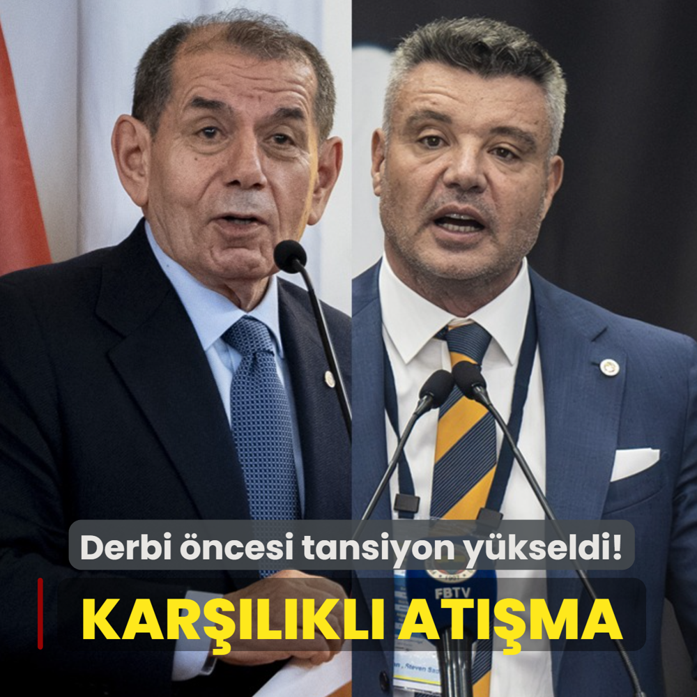 Derbi �ncesi tansiyon y�kseldi! Galatasaray ve Fenerbah�e sosyal medyada at��t�