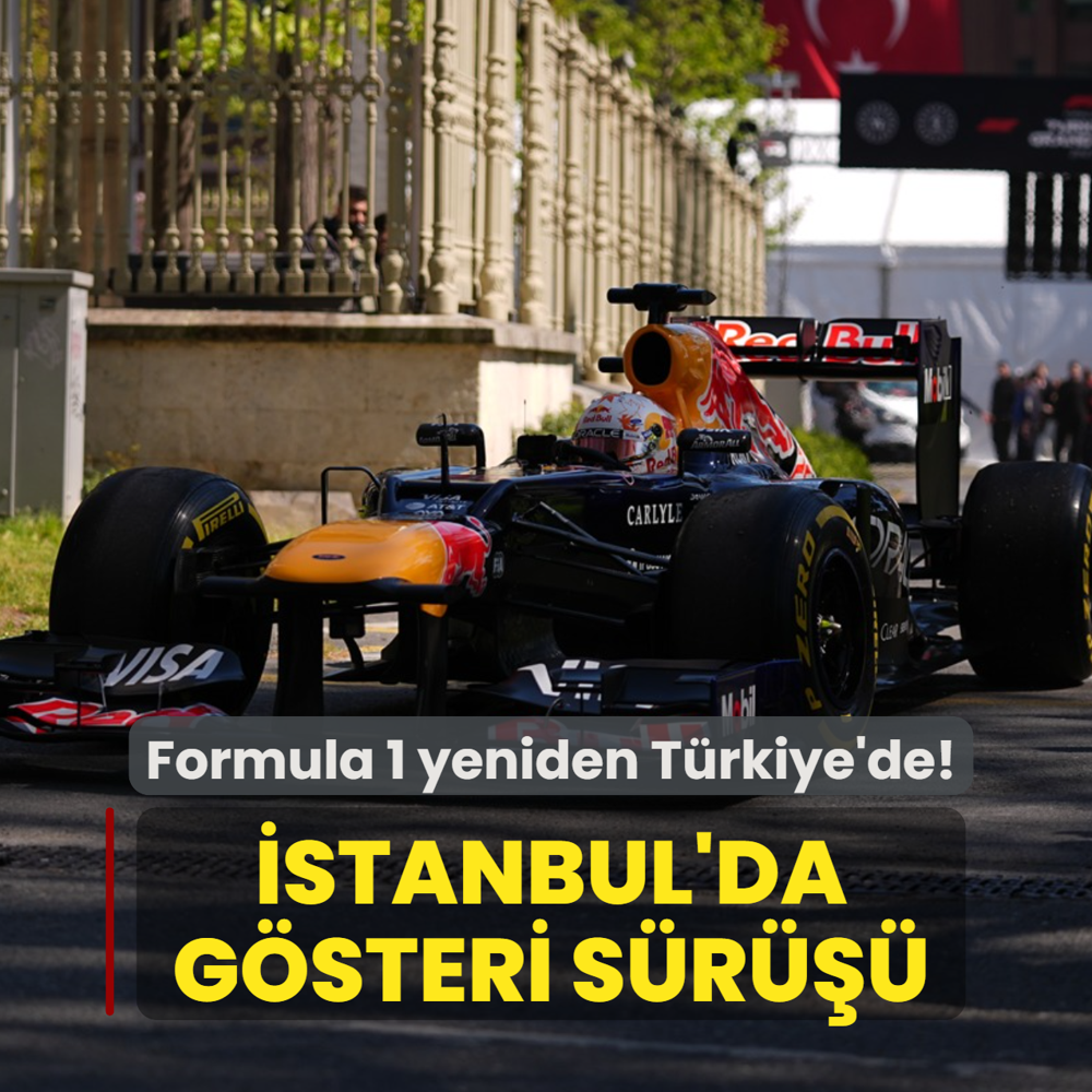 Formula 1 yeniden T�rkiye'de! Yuki Tsunoda'dan, �stanbul sokaklar�nda g�steri s�r���