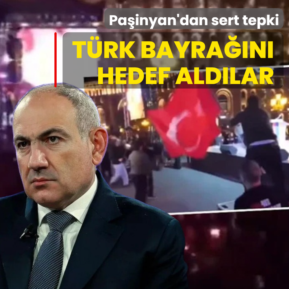T�rk bayra��n� hedef ald�lar! Pa�inyan'dan provokasyon ��k���