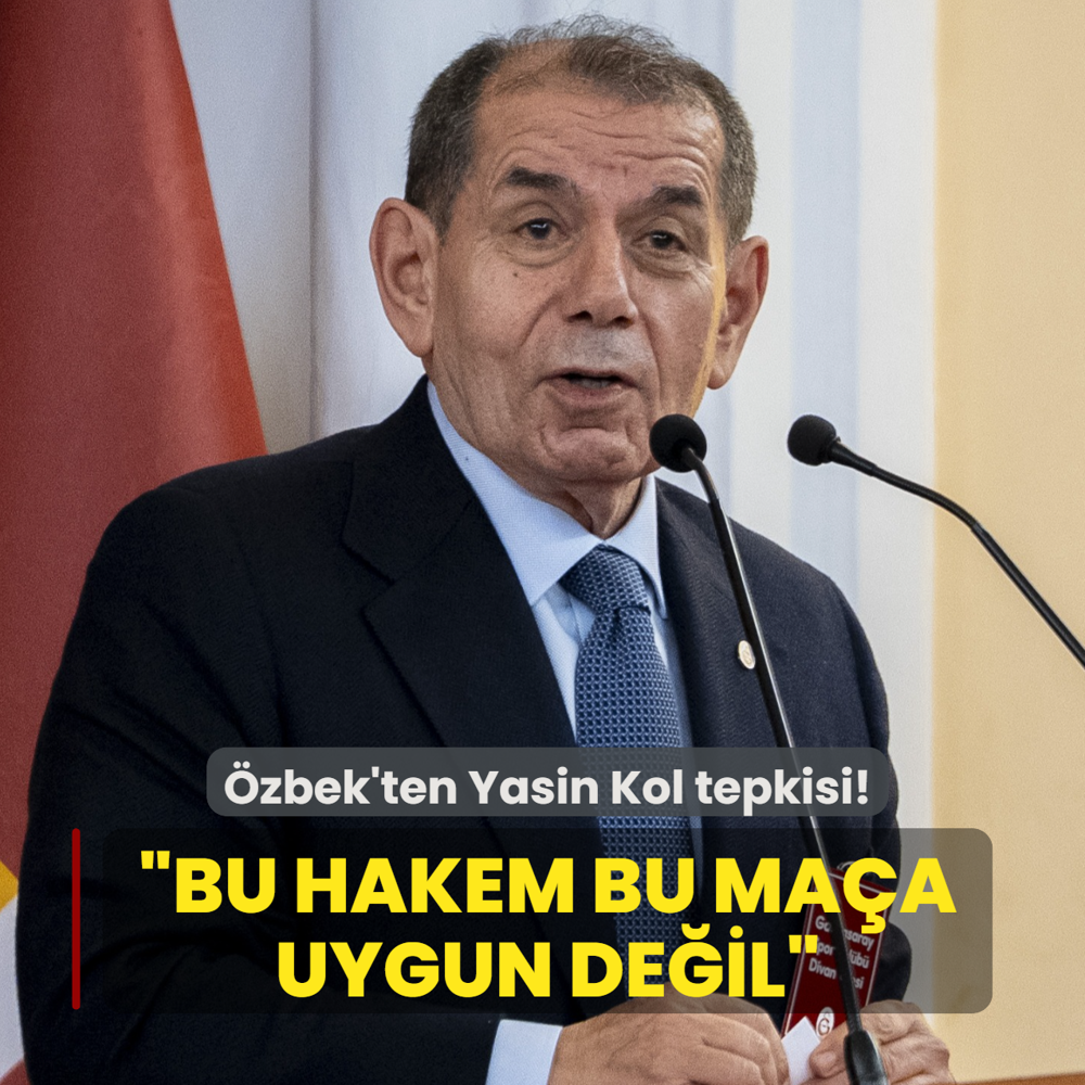 Dursun �zbek'ten Yasin Kol tepkisi! �Bu hakem bu ma�a g�re de�il�