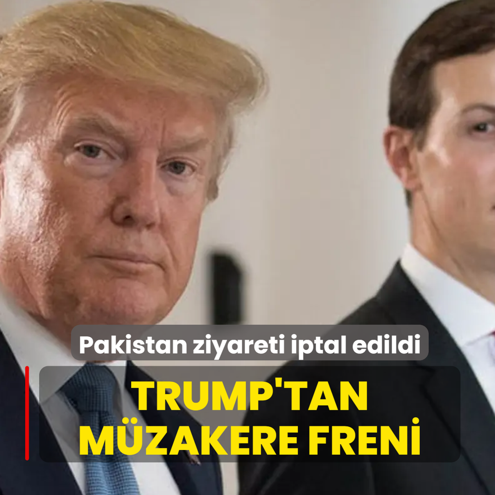 �ran ve ABD aras�nda m�zakere ��kmaz�! ABD bas�n� duyurdu: Trump ziyareti iptal etti