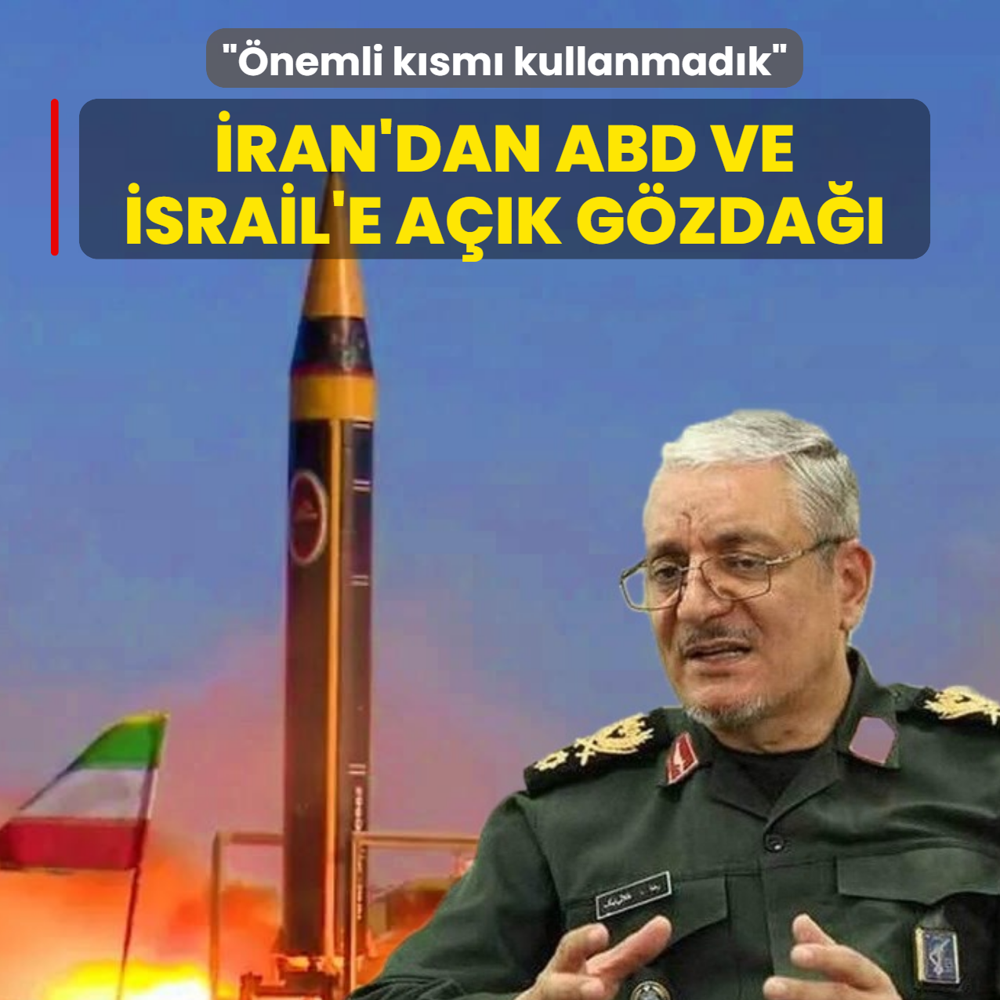 �ran'dan ABD ve �srail'e a��k g�zda��! �nemli k�sm� kullanmad�k