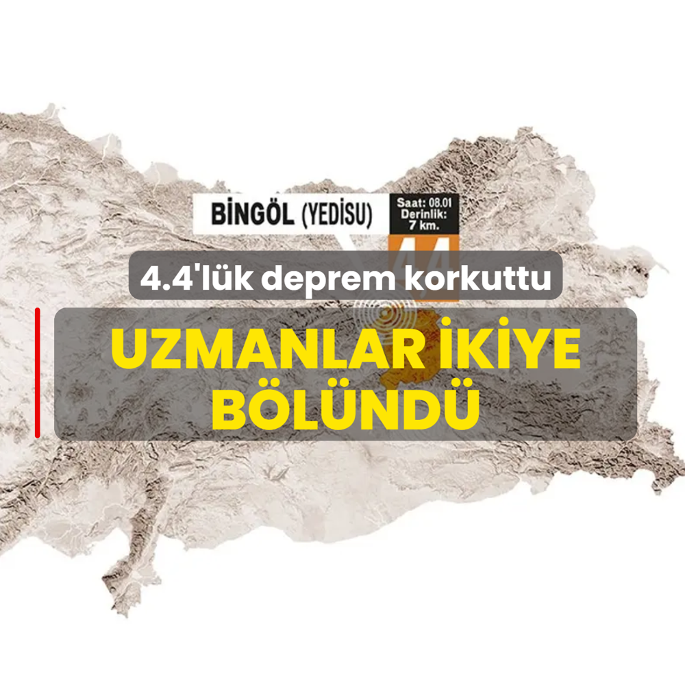 Bing�l'de 4.4'l�k deprem korkuttu