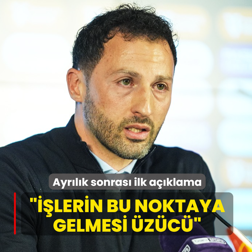 Tedesco'dan ayr�l�k sonras� ilk a��klama: ��lerin bu noktaya gelmesi �z�c�