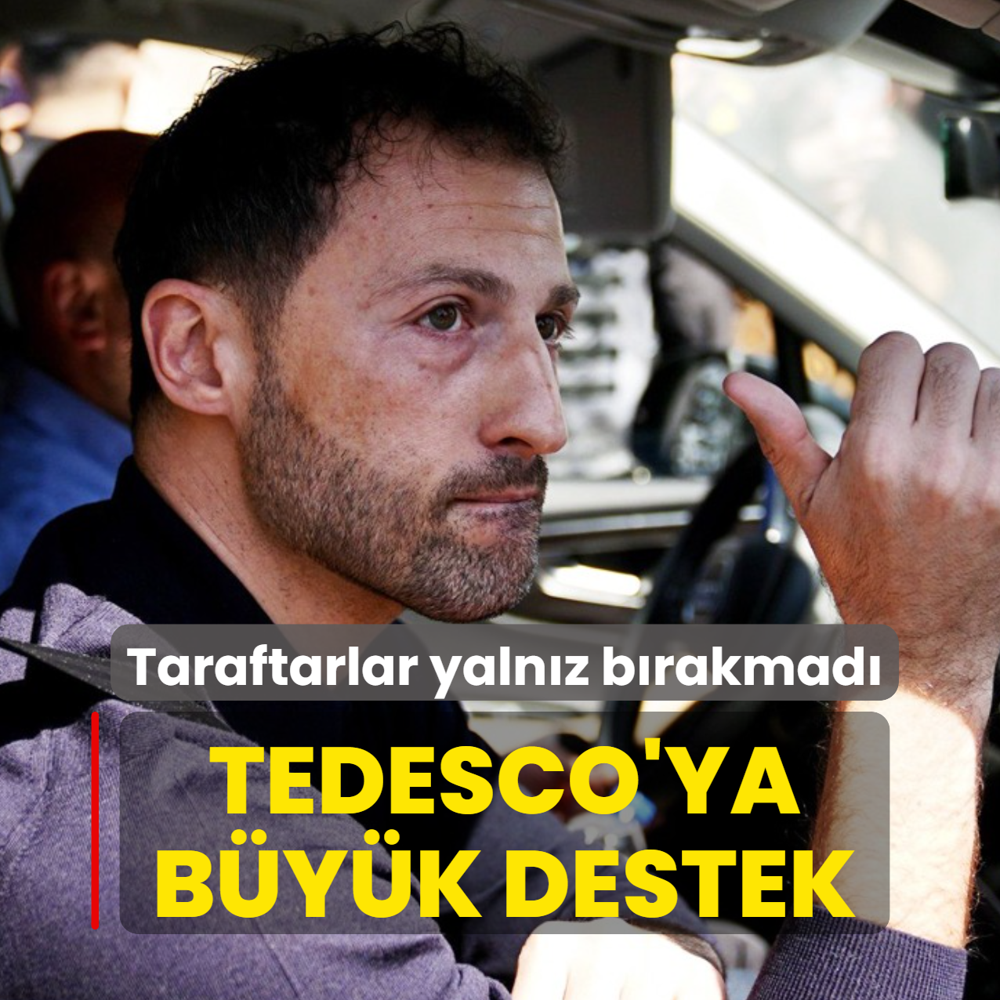 Domenico Tedesco'ya b�y�k destek! Taraftarlar yaln�z b�rakmad�