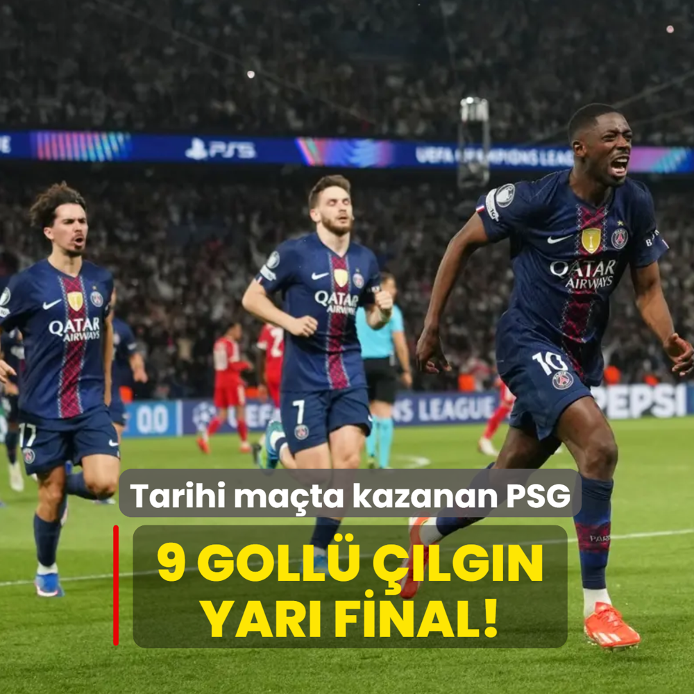 9 goll� ��lg�n yar� final! Tarihi ma�ta kazanan PSG