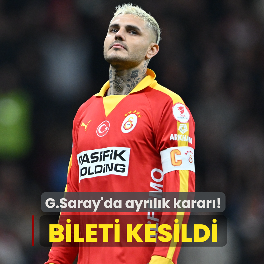 Galatasaray'da ayr�l�k karar�! Mauro Icardi'nin bileti kesildi