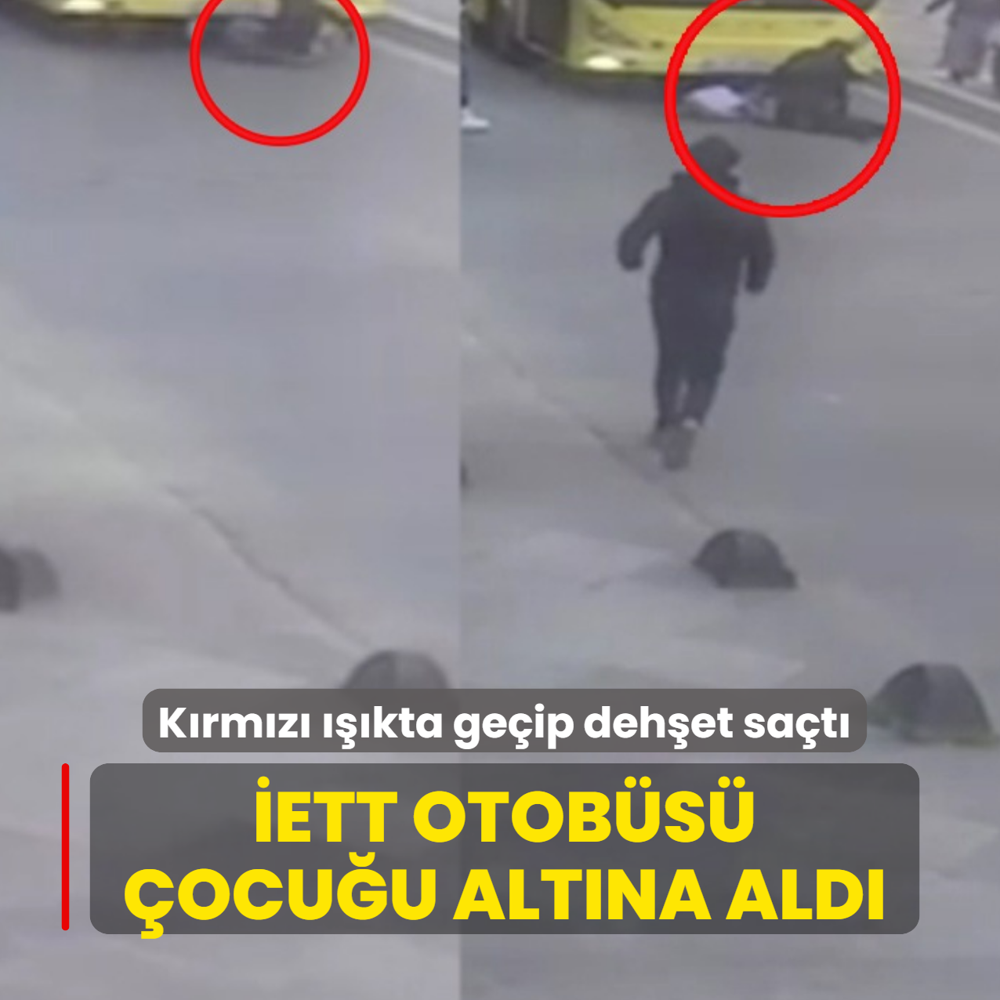 K�rm�z� ���kta ge�ip deh�et sa�t�! �ETT otob�s� �ocu�u alt�na ald�