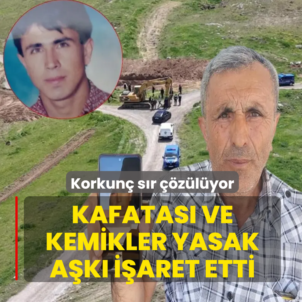 Korkun� s�r ��z�l�yor! Kafatas� ve kemikler yasak a�k� i�aret etti