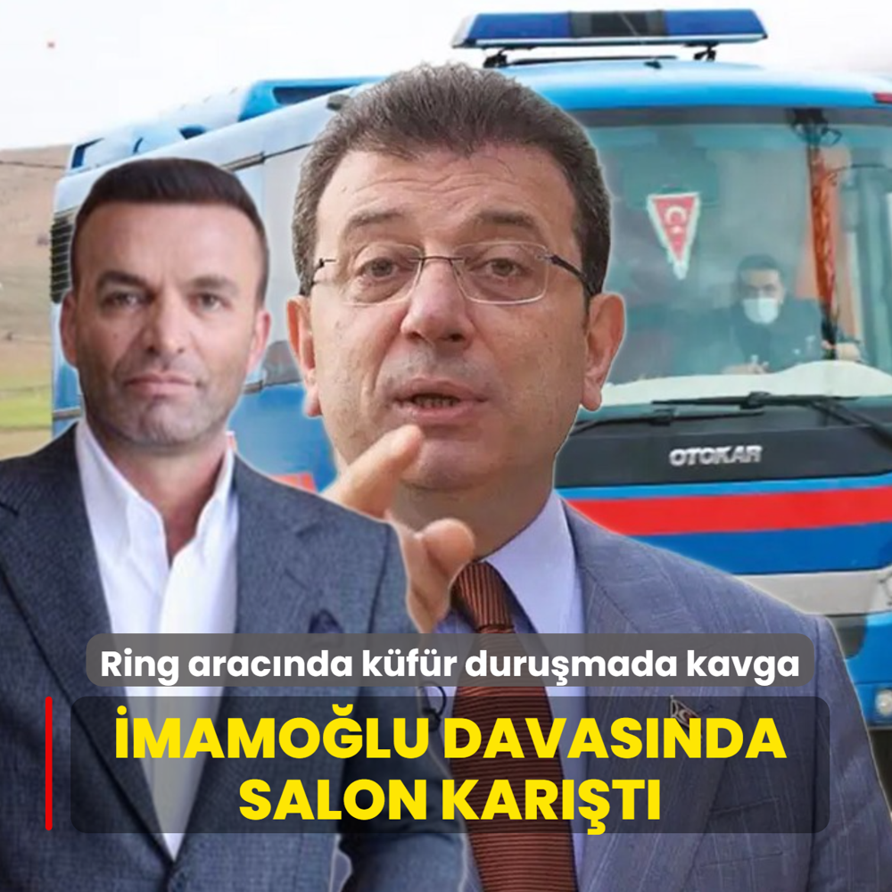 Ring arac�nda k�f�r duru�mada kavga!