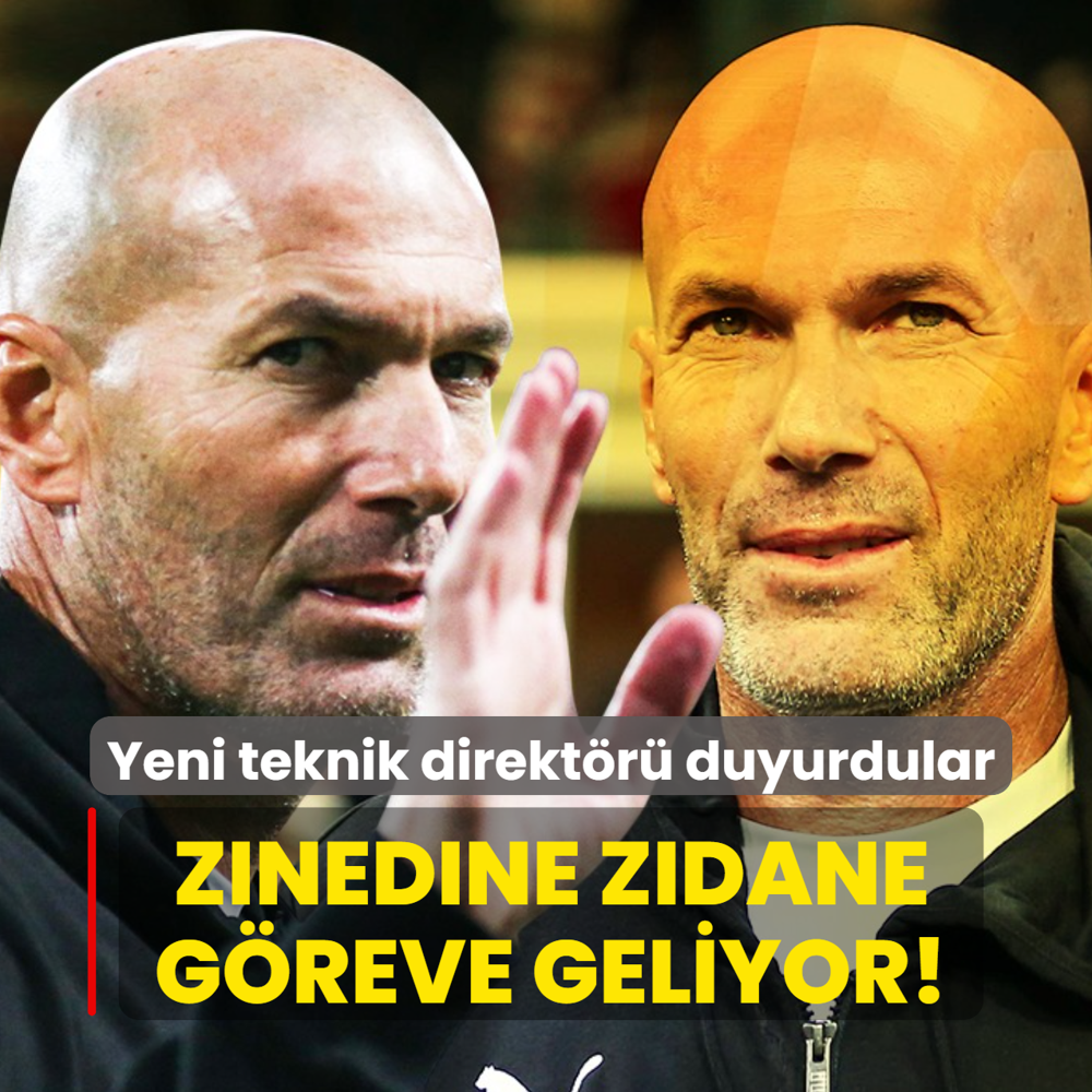 Ve Zinedine Zidane g�reve geliyor! Yeni teknik direkt�r� duyurdular