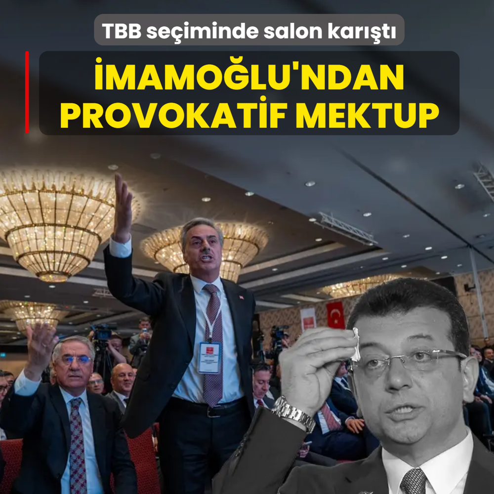 �mamo�lu'ndan provokatif mektup! TBB se�iminde salon kar��t�