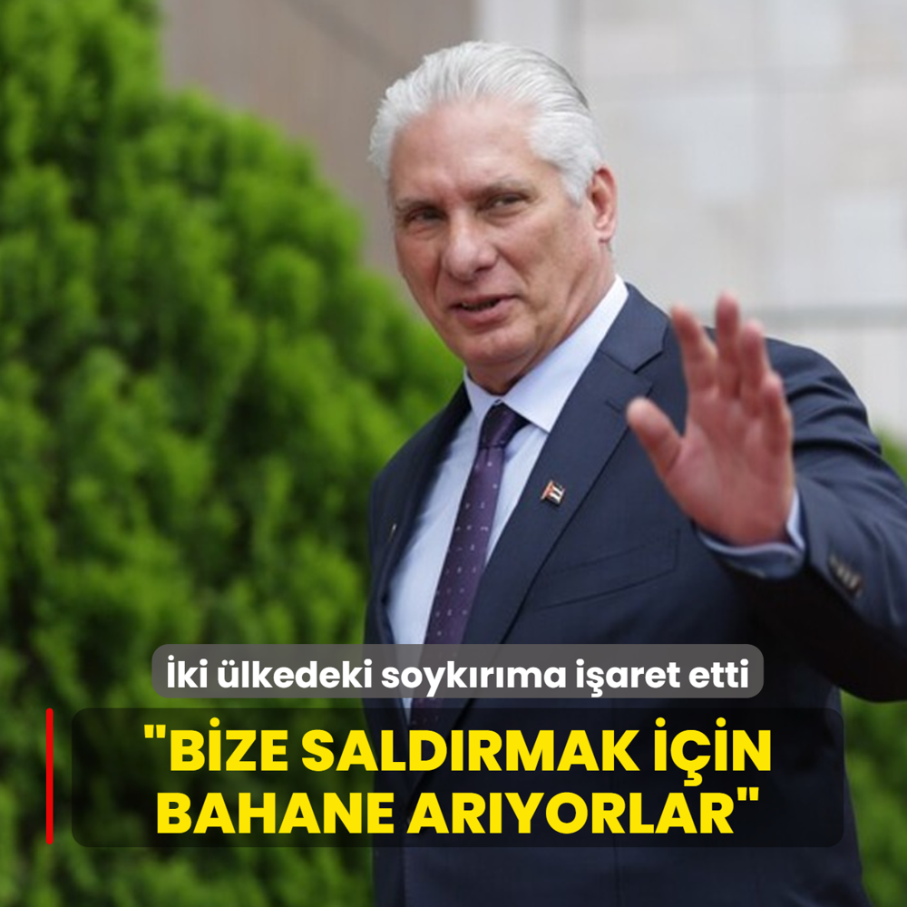 Filistin ve L�bnan'daki soyk�r�ma i�aret etti: Bize sald�rmak i�in bahane ar�yorlar