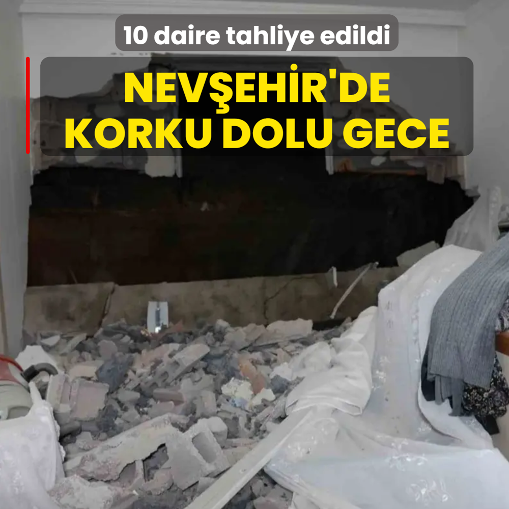 Nev�ehir'de korku dolu gece! 10 daire tahliye edildi: Y�ld�r�m d��t� sand�k