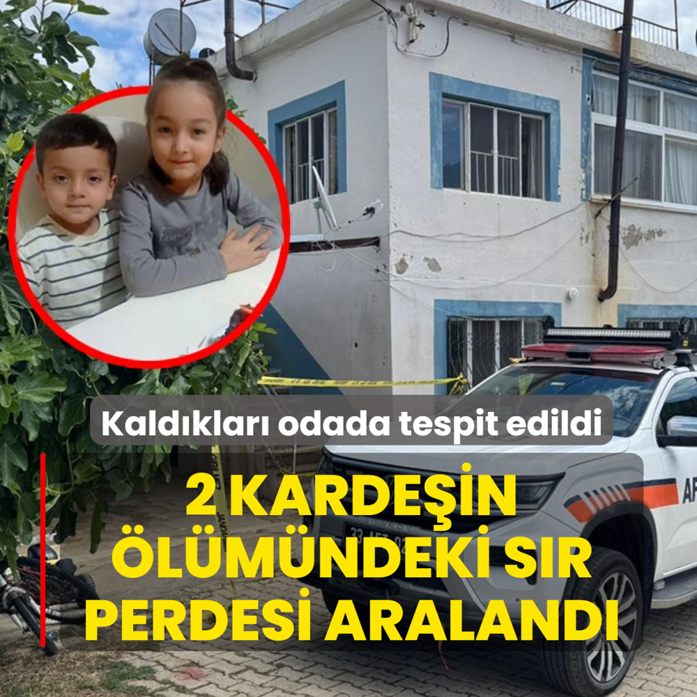 Kald�klar� odada tespit edildi! 2 karde�in �l�m�ndeki s�r perdesi araland�