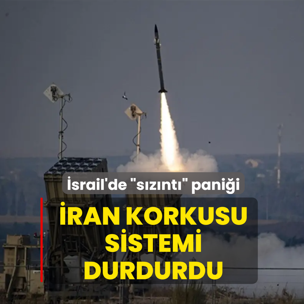 �srail'de �s�z�nt�� pani�i! �ran korkusu sistemi durdurdu