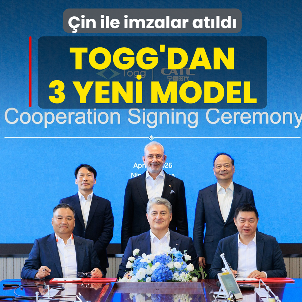 TOGG'dan 3 yeni model! �in ile imzalar at�ld�