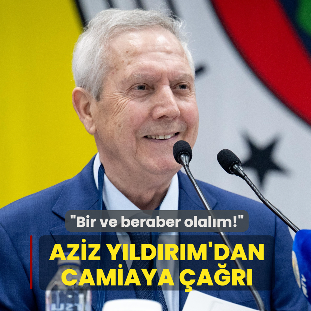 Aziz Y�ld�r�m'dan camiaya �a�r�! �Bir ve beraber olal�m�
