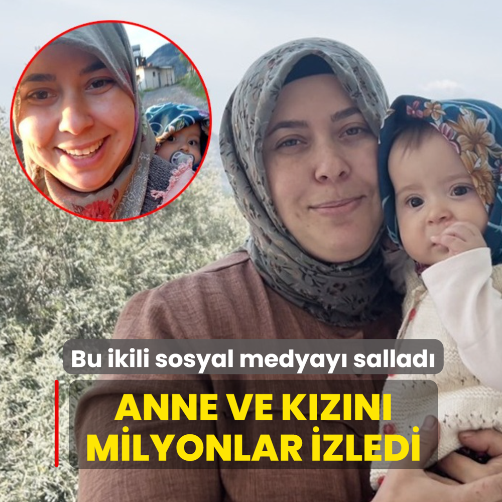 Anne ve k�z�n� milyonlar izledi: Bu ikili sosyal medyay� sallad�