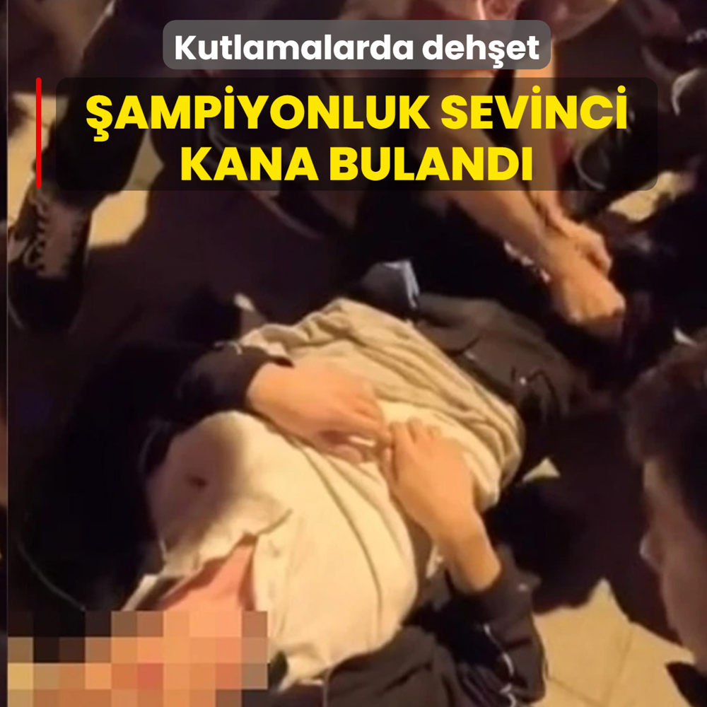 Kutlamalarda deh�et! �ampiyonluk sevinci kana buland�