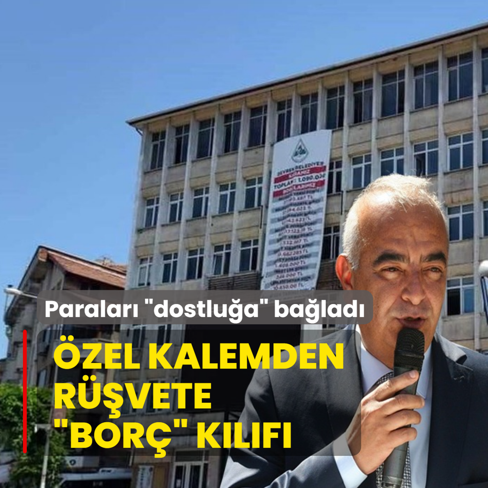 �zel kalemden r��vete �bor� k�l�f�! Hesab�na gelen paralar� �dostlu�a� ba�lad�