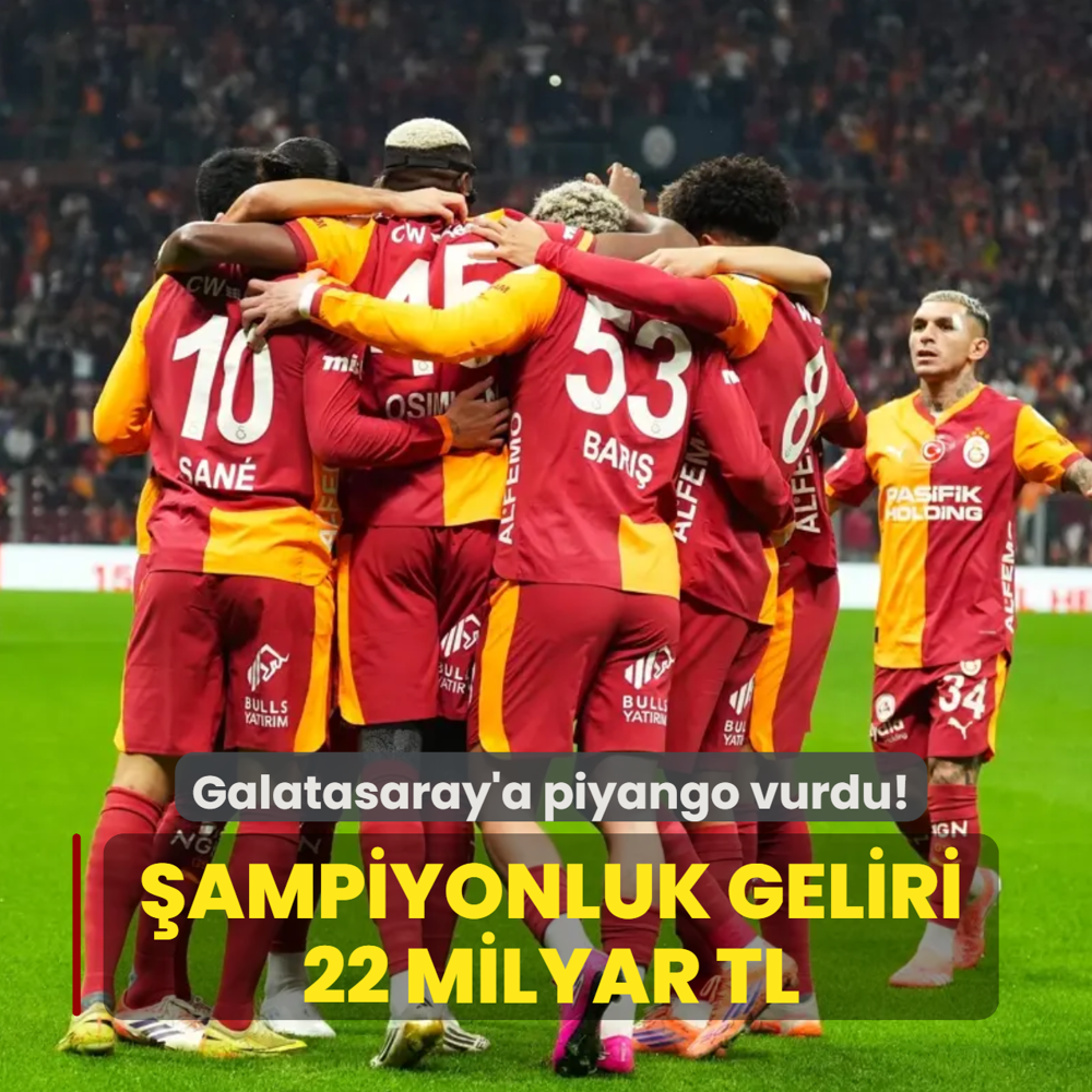 �ampiyonluk geliri 22 milyar TL