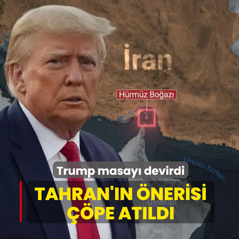 Trump masay� devirdi... Tahran'�n �nerisi ��pe at�ld�