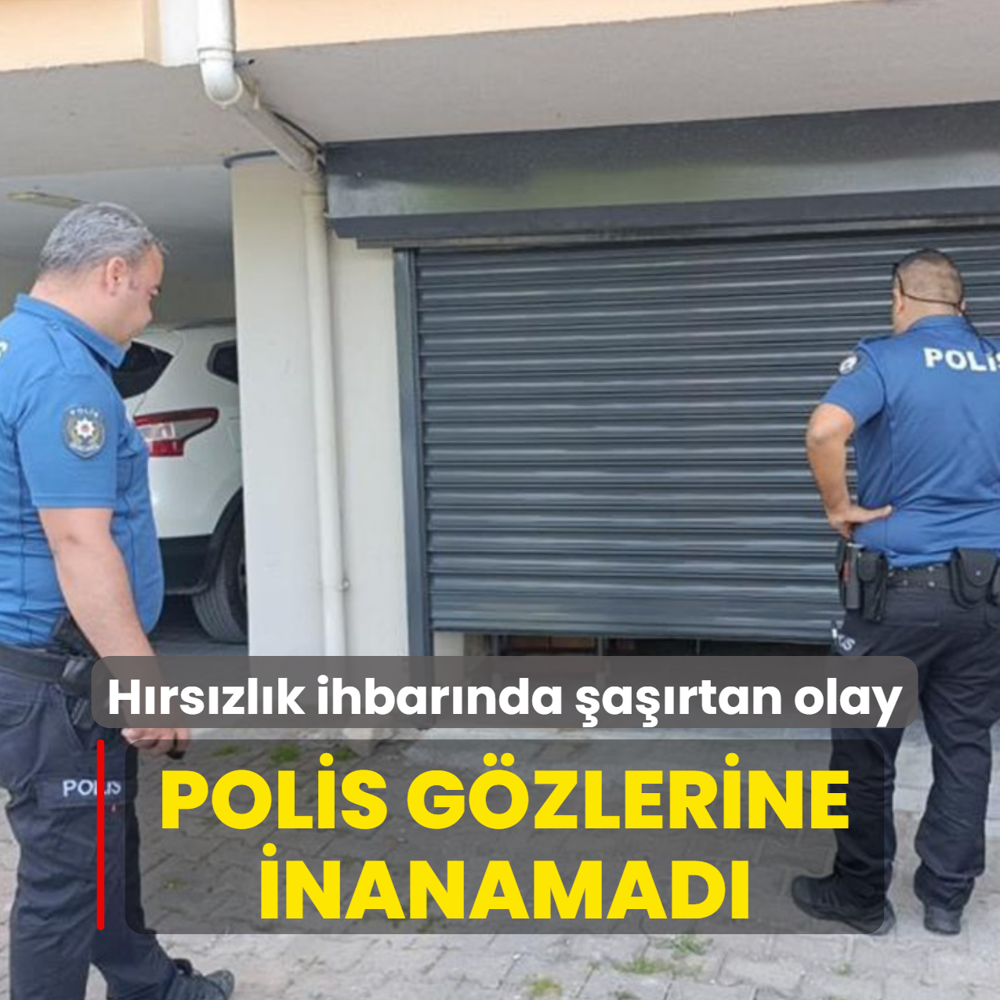 H�rs�zl�k ihbar�nda �a��rtan olay! Polis g�zlerine inanamad�