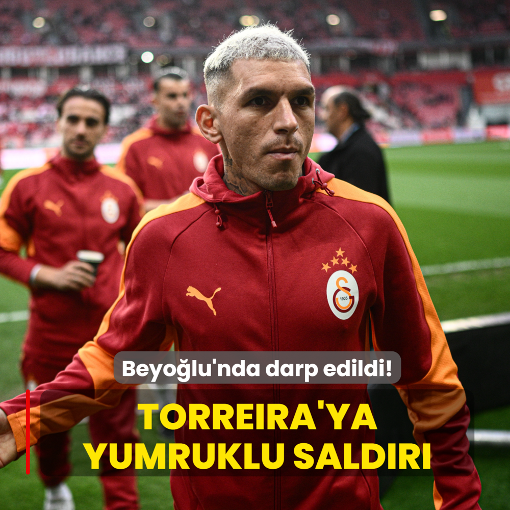 Lucas Torreira'ya yumruklu sald�r�! Beyo�lu'nda darp edildi