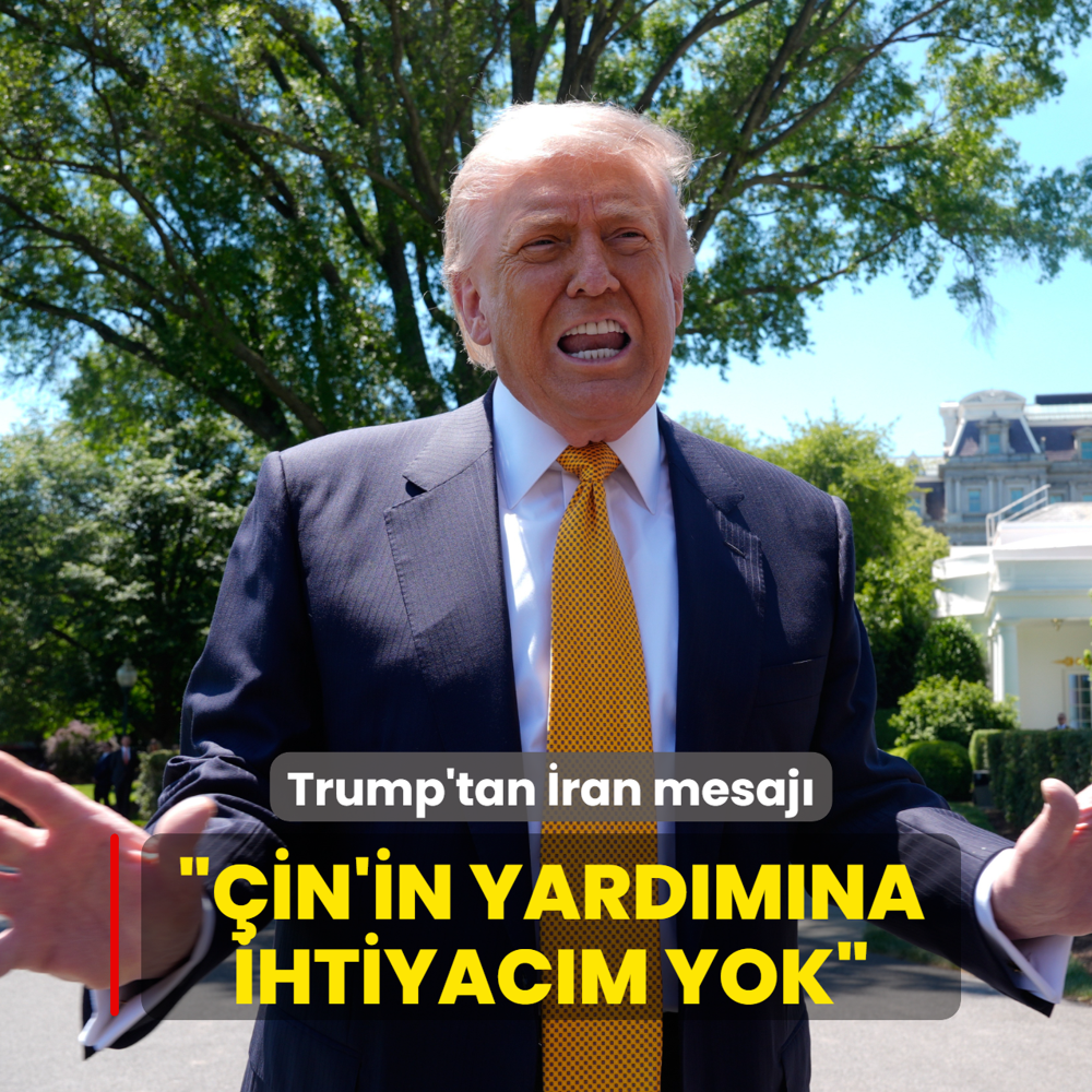 Trump'tan �ran mesaj�... ��in'in yard�m�na ihtiyac�m yok�