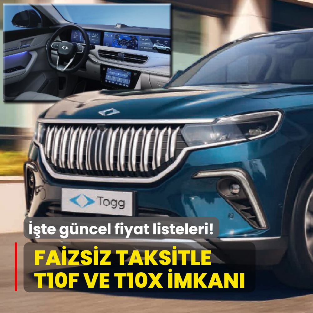 Togg a��klad�: Faizsiz taksitle T10F ve T10X imkan�! ��te g�ncel fiyat listeleri...