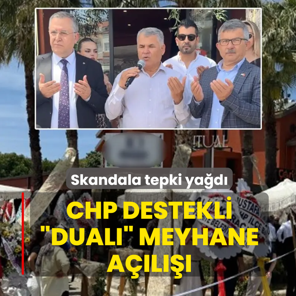CHP destekli �dual�� meyhane a��l���! Skandal t�rene tepki ya�d�