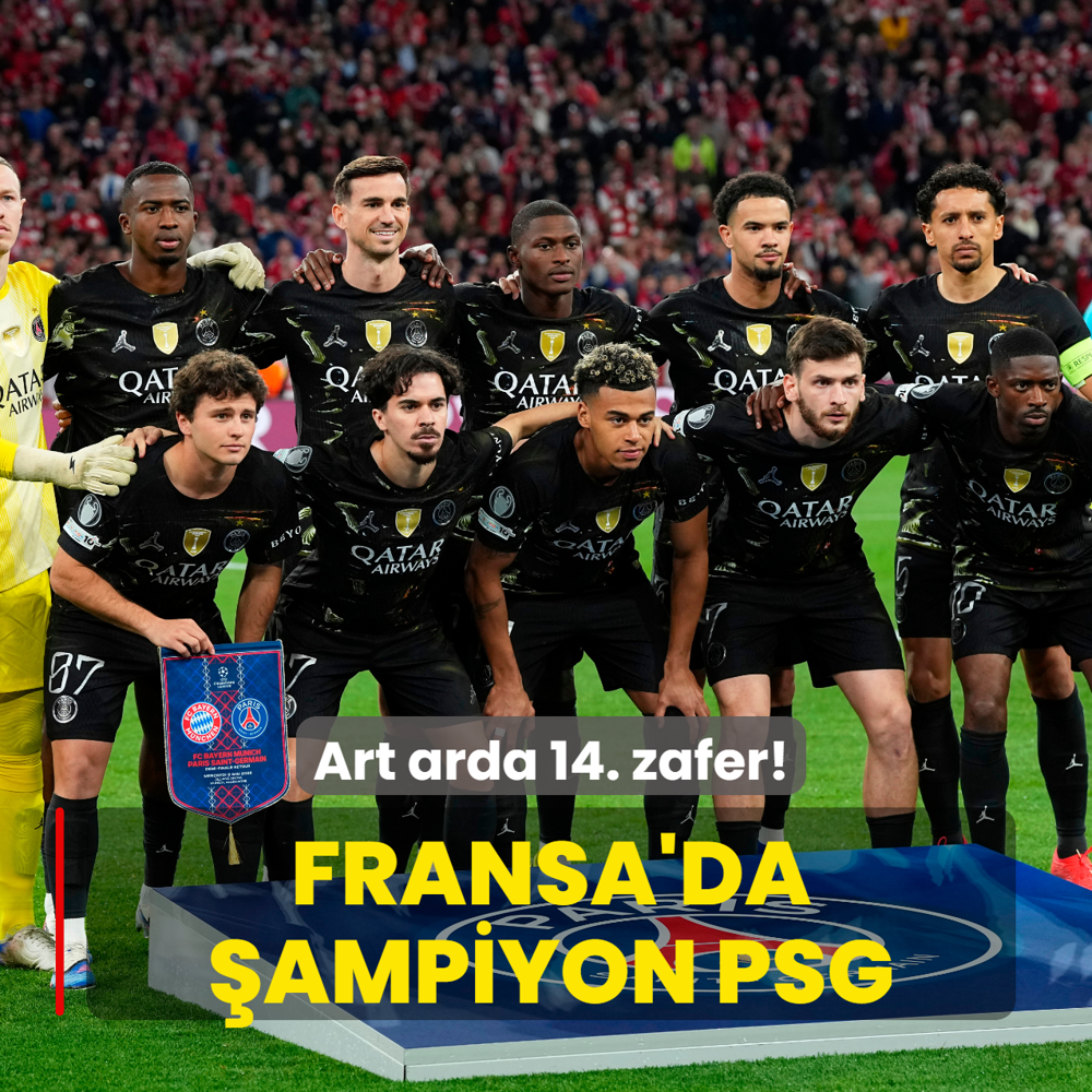 Fransa'da �ampiyon PSG! Art arda 14. zafer