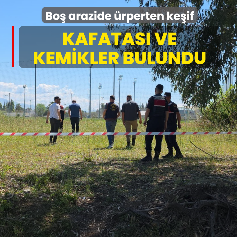 Bo� arazide �rperten ke�if! Kafatas� ve kemikler bulundu