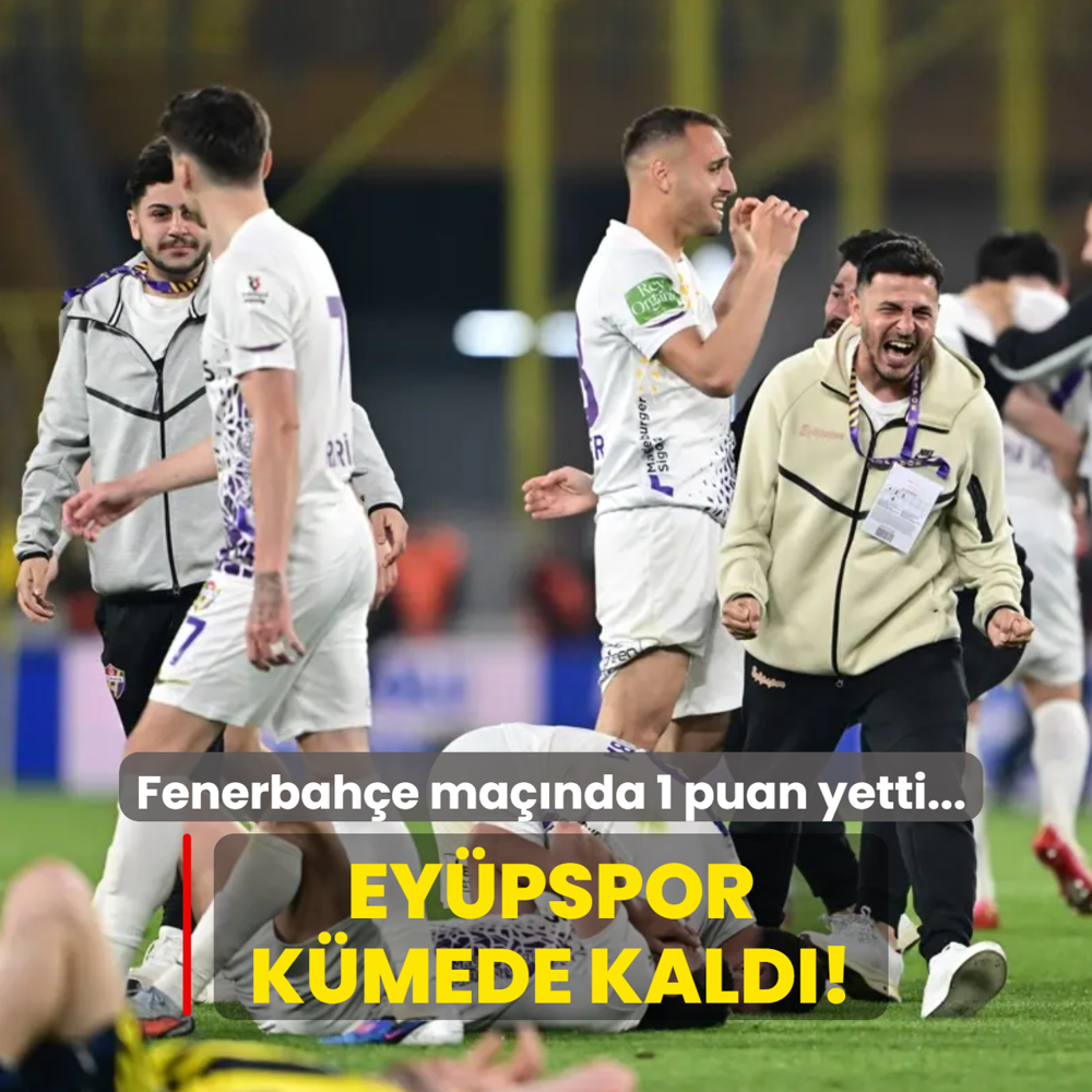 Ey�pspor k�mede kald�! Fenerbah�e ma��nda 1 puan yetti...