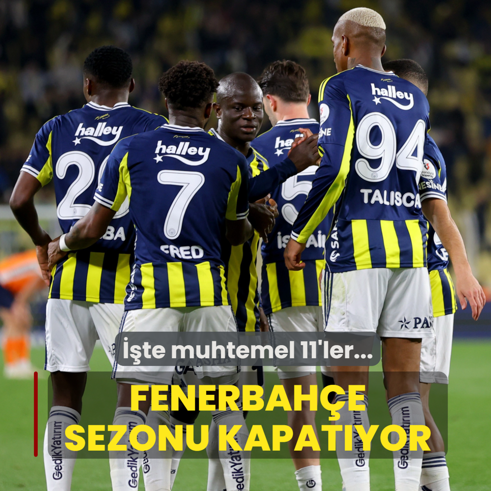 Fenerbah�e sezonu Ey�pspor ma��yla kapat�yor! ��te muhtemel 11'ler...