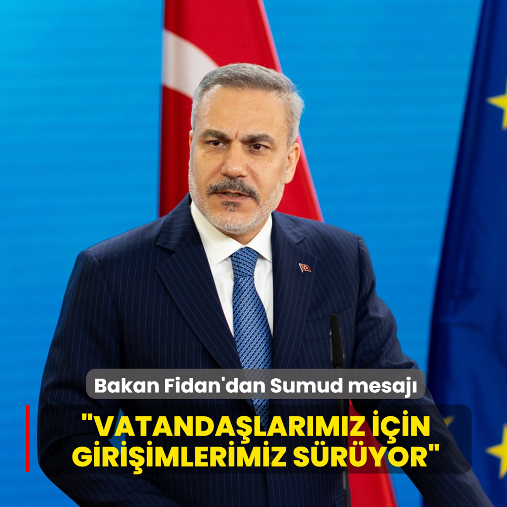 Bakan Fidan'dan Sumud mesaj�... �Vatanda�lar�m�z i�in giri�imlerimiz s�r�yor�
