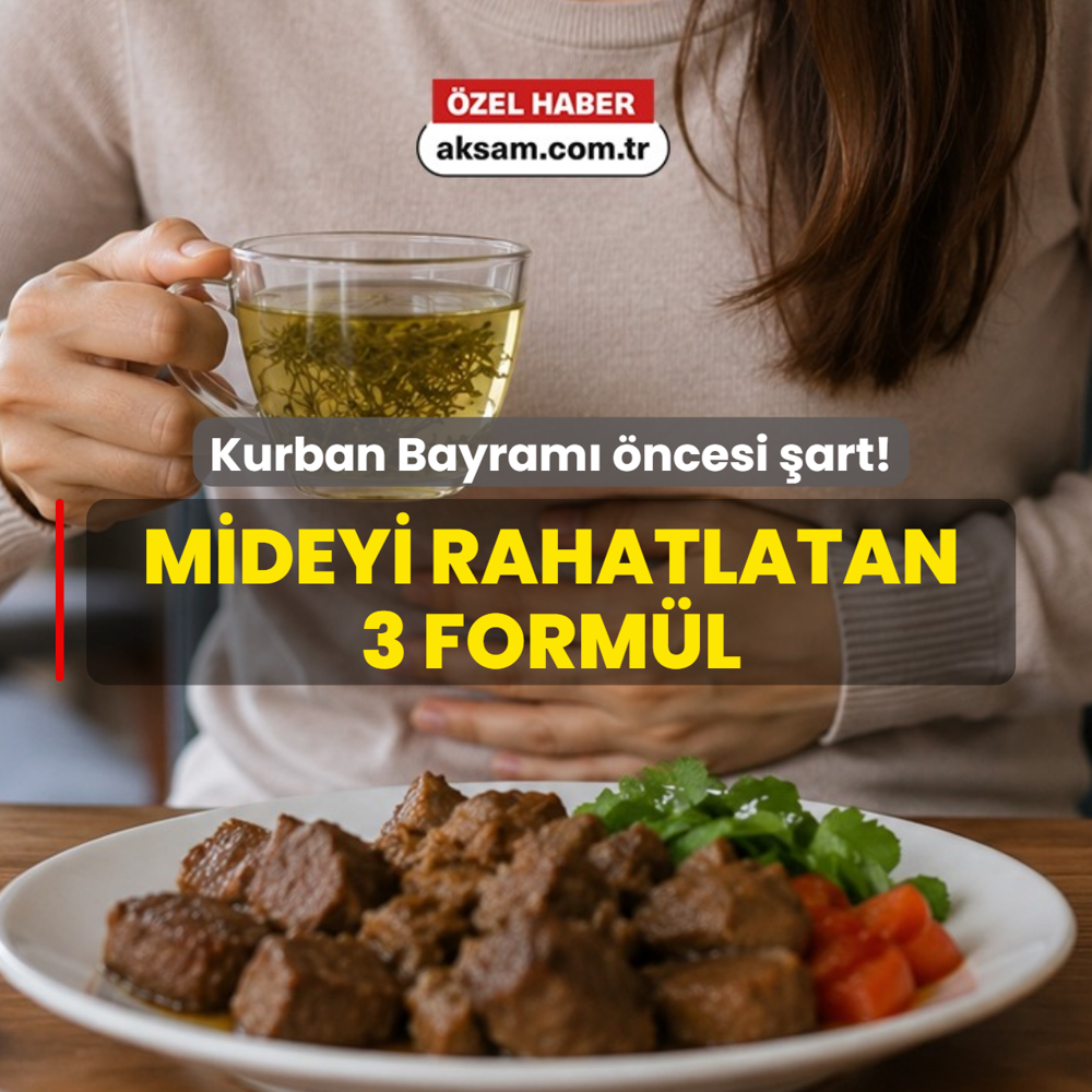 Kurban Bayram� �ncesi mideyi rahatlatma form�l�! Uzman isimden 3 alt�n kural
