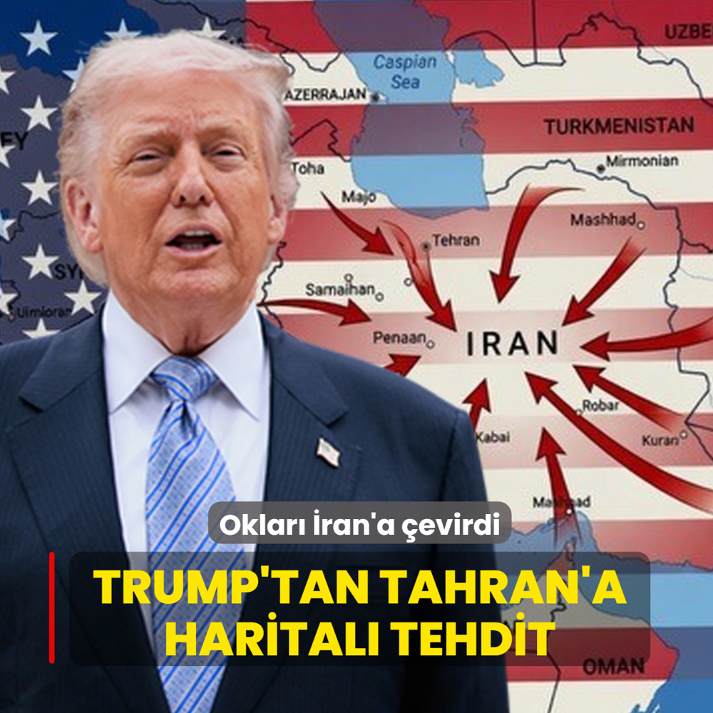 Trump'tan Tahran'a harital� tehdit: Oklar� �ran'a �evirdi