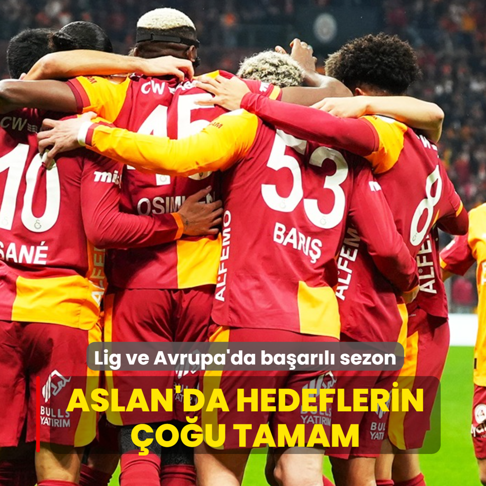 Galatasaray'da hedeflerin �o�u tamam! Lig ve Avrupa'da ba�ar�l� sezon