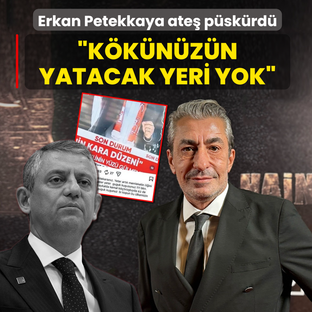 �nl� oyuncu CHP'ye ate� p�sk�rd�: K�k�n�z�n yatacak yeri yok